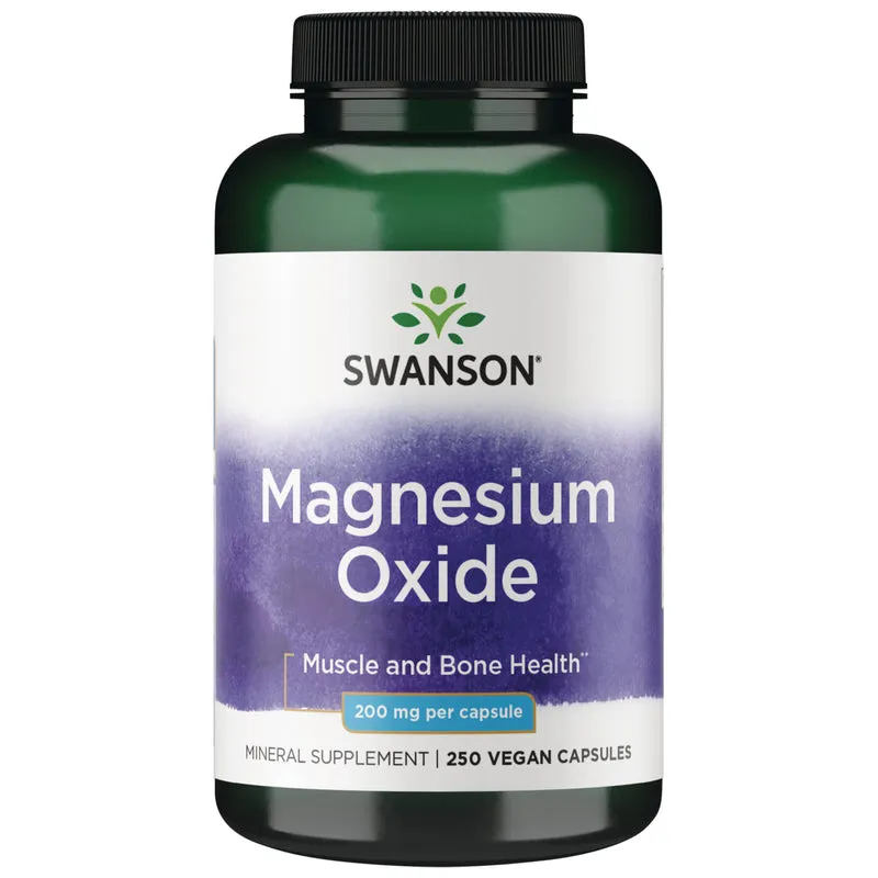 OXIDO DE MAGNESIO 200MG SWANSON